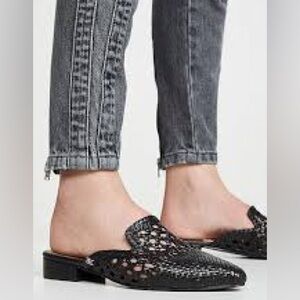 Sam Edelman Clara Woven Leather Mules size 6.5 M